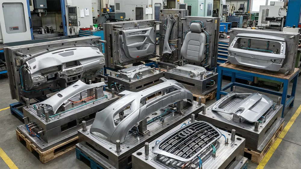 ऑटोमोटिव आंतरिक और बाहरी इंजेक्शन मोल्ड