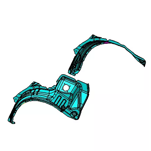 ऑटोमोटिव व्हील आर्क व्हील कवर इंजेक्शन मोल्ड